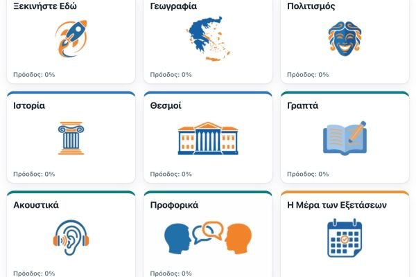 Online Course - Εξετάσεις Ιθαγένειας