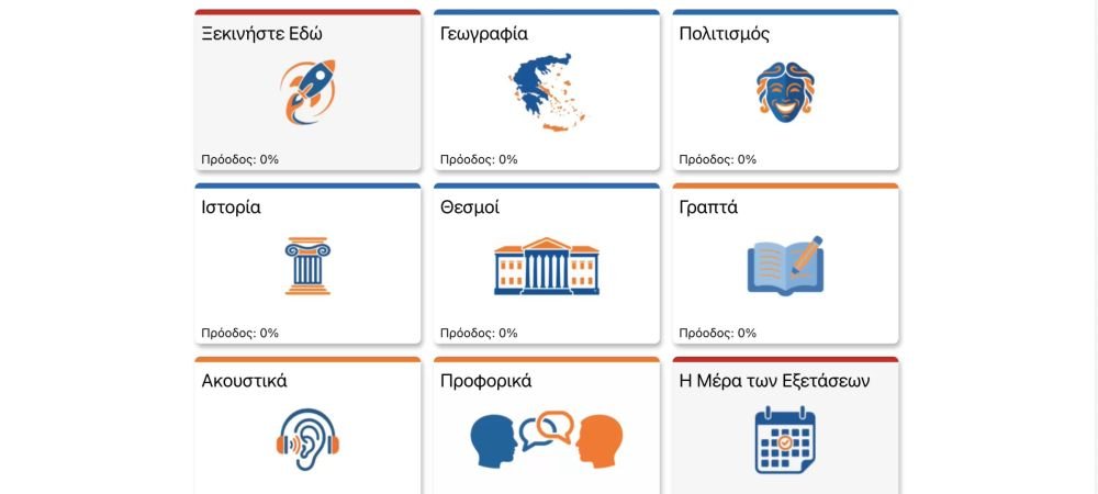 Πρόγραμμα Προετοιμασίας για τις εξετάσεις ιθαγένειας